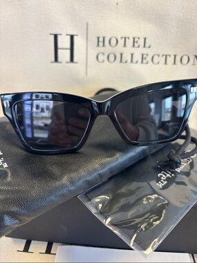 Off-White Black Sunglasses with Dark Grey Lenses